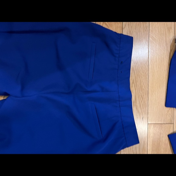 This is a blue suit comes with blazer and pants. It is an XS. - Picture 3 of 10